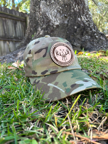 Multicam Low Profile MO Leather Patch Hat