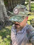 Multicam Low Profile MO Leather Patch Hat