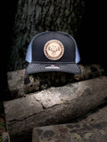 Black/White MO Original Leather Patch Hat