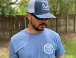 Heather Indigo Blue MO States T-shirt